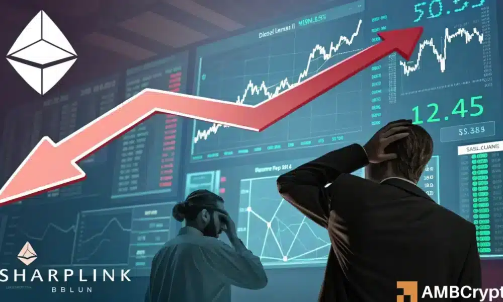 Sharplink 股价暴跌 66% – 10 亿美元押注以太坊或能扭转局势